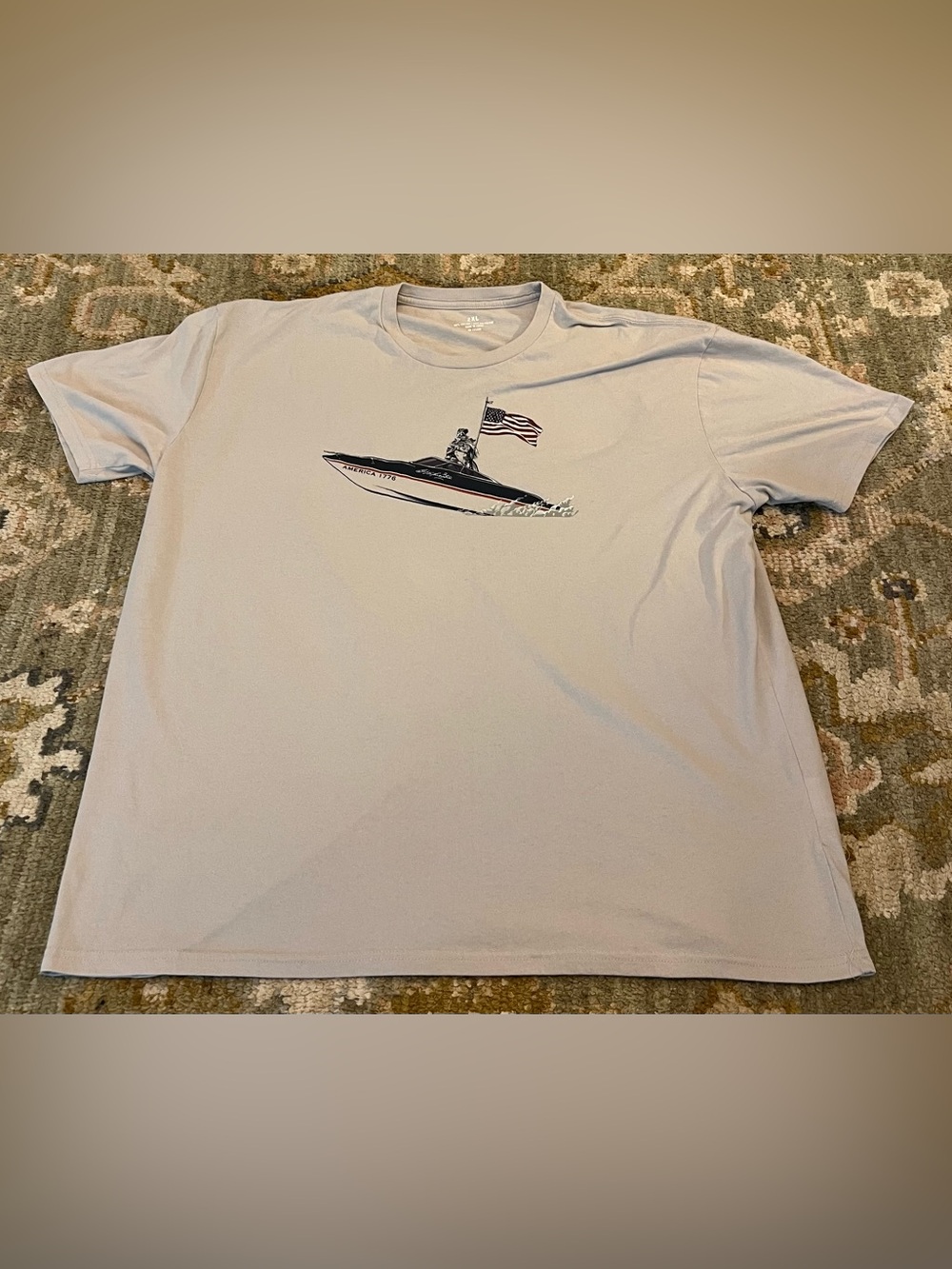 Academy Sports Outdoors Americana George Washington Boat T-Shirt Men’s Size 2XL